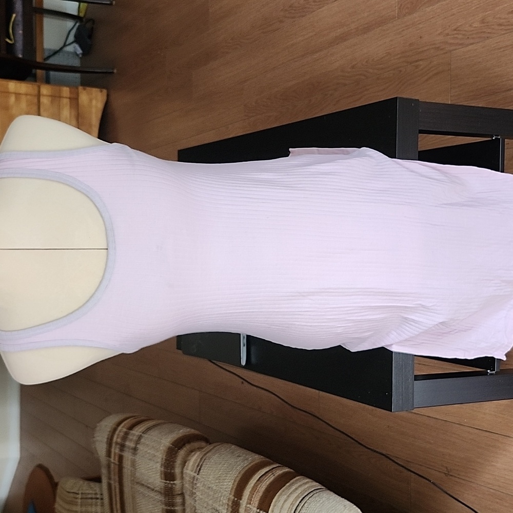No Boundaries Light Pink Ribbed Dress